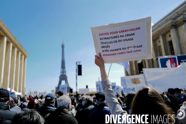 Meurtre de Sarah Halimi / Manifestation pour réclamer justice