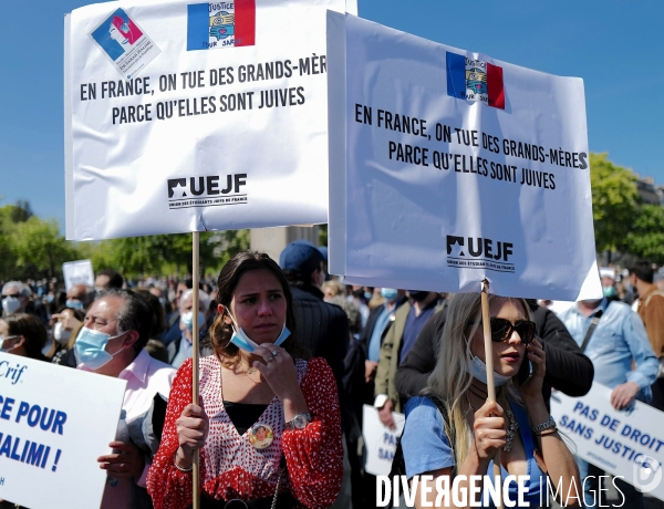 Meurtre de Sarah Halimi / Manifestation pour réclamer justice