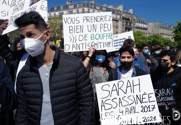 Meurtre de Sarah Halimi / Manifestation pour réclamer justice