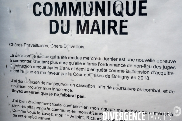 Manifestation pour la révocation de Georges Tron et conseil municipal.