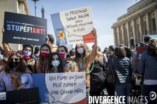 Manifestation Justice pour Sarah Halimi