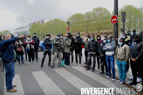 Audience aux prud hommes de 66 livreurs sans papiers / frichti