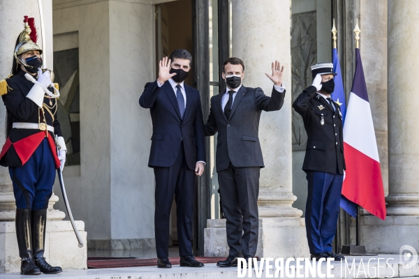 Emmanuel Macron reçoit Nechirvan Barzani