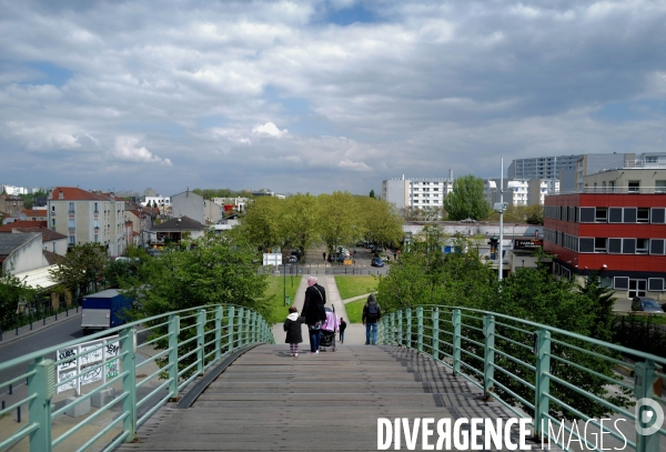 La passerelle du Stade de France à Saint-Denis