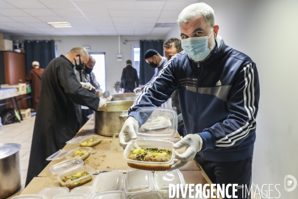 Préparation distribution alimentaire Mosquée de Bordeaux Nord, Bruges et Bouscat