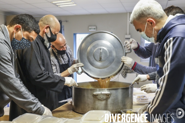 Préparation distribution alimentaire Mosquée de Bordeaux Nord, Bruges et Bouscat