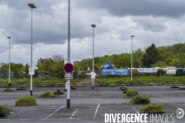 Mobilisation contre la disparition de jardins partages a aubervilliers.