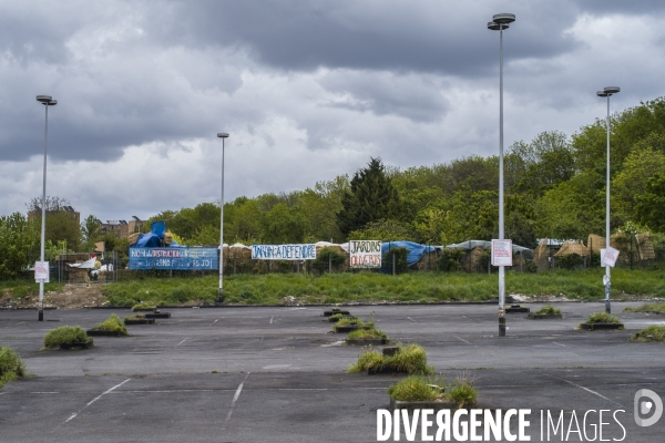 Mobilisation contre la disparition de jardins partages a aubervilliers.