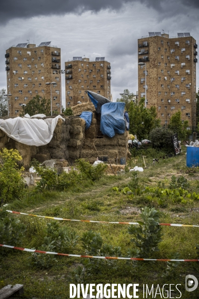 Mobilisation contre la disparition de jardins partages a aubervilliers.