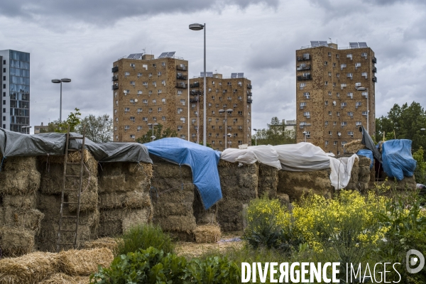 Mobilisation contre la disparition de jardins partages a aubervilliers.