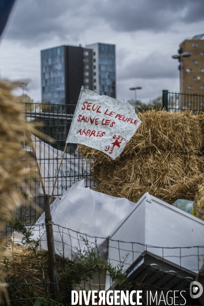 Mobilisation contre la disparition de jardins partages a aubervilliers.