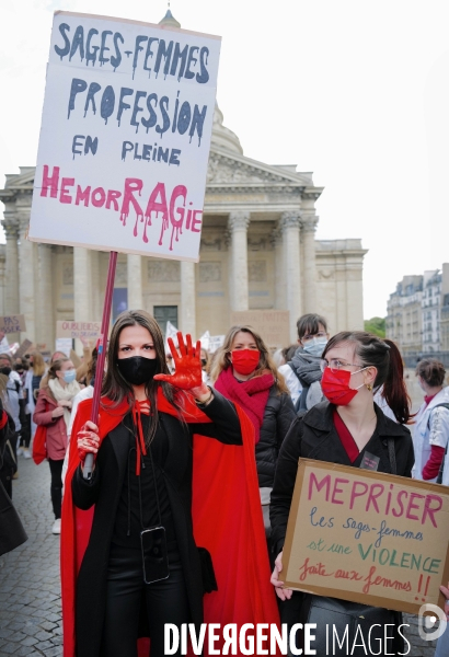 Manifestation des sages femmes