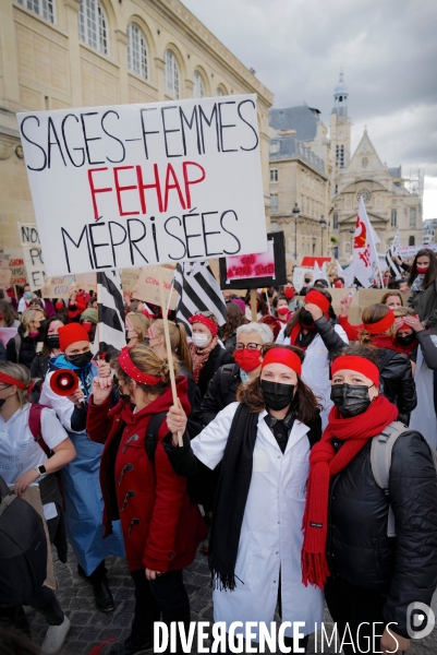 Manifestation des sages femmes