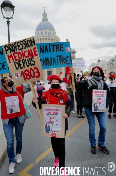 Manifestation des sages femmes