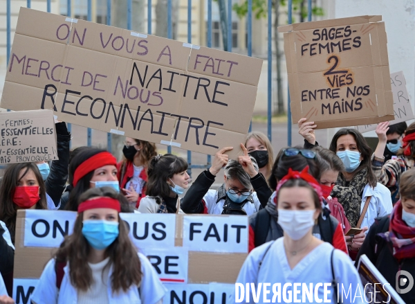 Manifestation des sages femmes