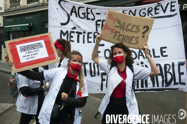 Manifestation des sages femmes