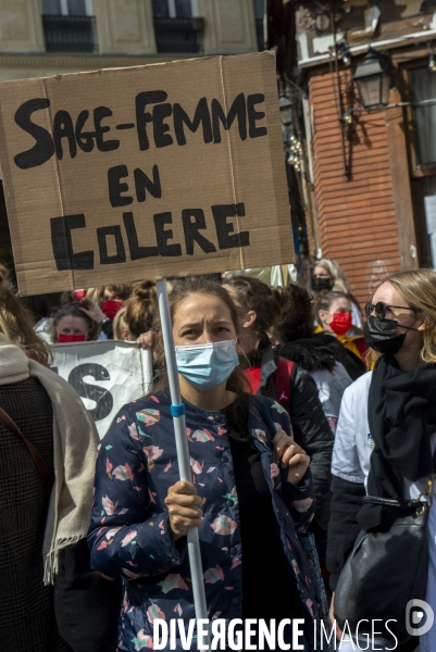 Manifestation des sages femmes