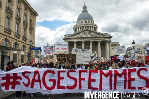 Manifestation des sages femmes