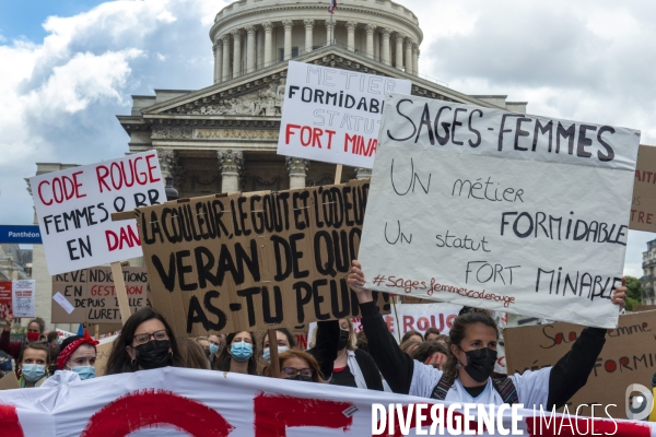 Manifestation des sages femmes