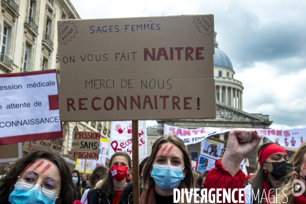 Manifestation des sages femmes