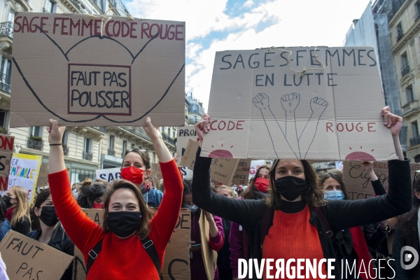 Manifestation des sages femmes