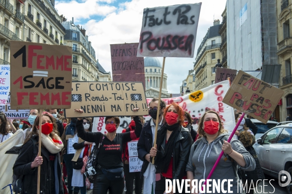 Manifestation des sages femmes