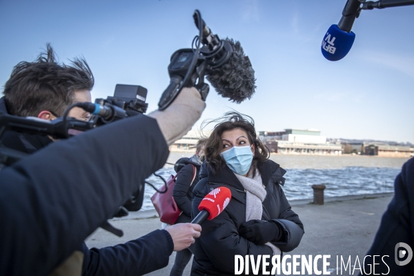 Anne Hidalgo et Edouard Philippe à Rouen