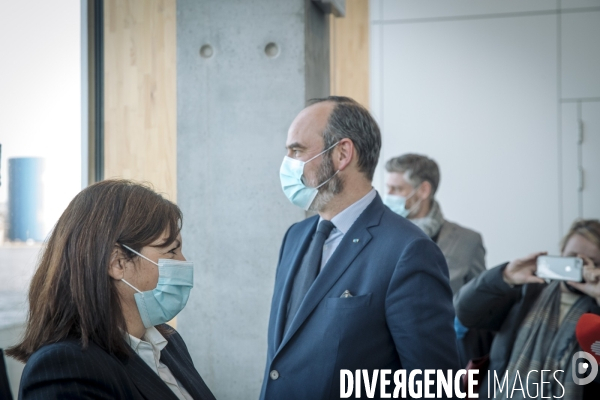 Anne Hidalgo et Edouard Philippe à Rouen