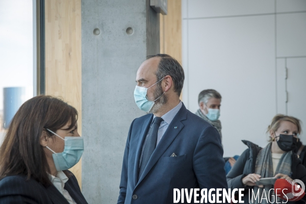 Anne Hidalgo et Edouard Philippe à Rouen