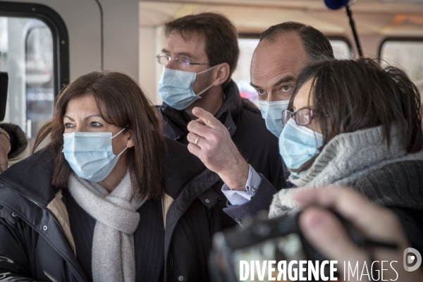 Anne Hidalgo et Edouard Philippe à Rouen