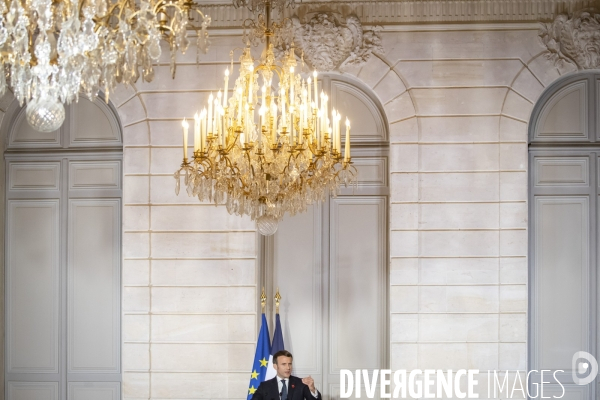 Emmanuel Macron, Conseil européen, conference de presse