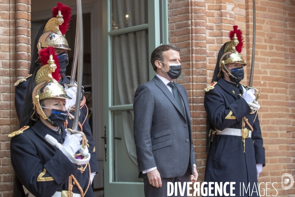 Emmanuel Macron - fevrier - mars - avril 2021