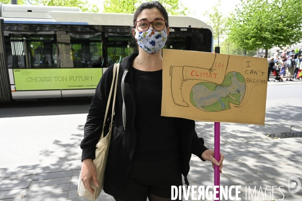 Marche pour le climat 2021, le 9 mai à Paris. Walk for the climate.