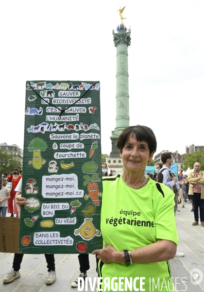 Marche pour le climat 2021, le 9 mai à Paris. Walk for the climate.