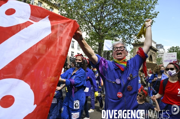 Marche pour le climat 2021, le 9 mai à Paris. Walk for the climate.