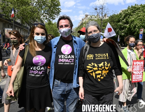 Marche pour le climat 2021, le 9 mai à Paris. Walk for the climate.