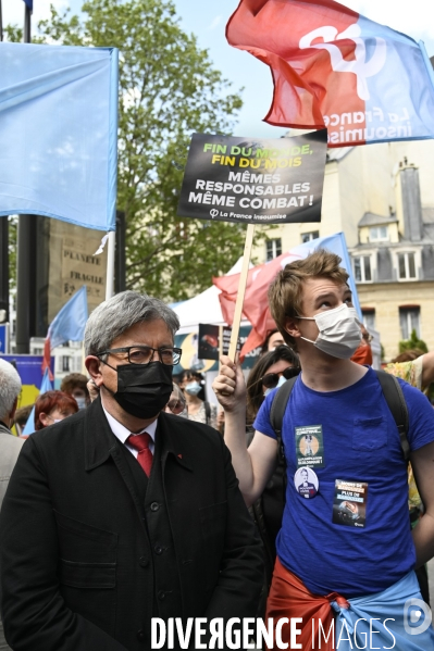 Marche pour le climat 2021, le 9 mai à Paris. Walk for the climate.