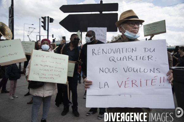 Les habitants du quartier du Franc-Moisin à Saint-Denis se mobilisent