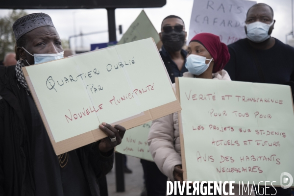 Les habitants du quartier du Franc-Moisin à Saint-Denis se mobilisent