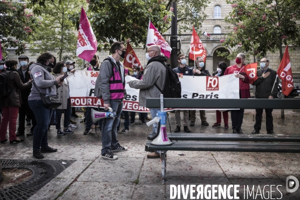 Rassemblement des personnels du secteur des finances publiques