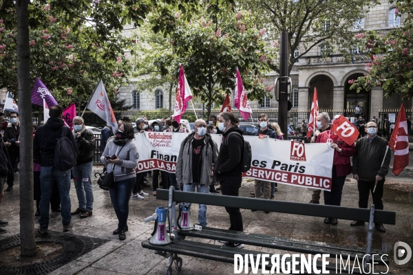 Rassemblement des personnels du secteur des finances publiques