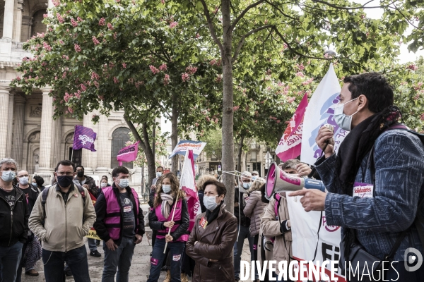 Rassemblement des personnels du secteur des finances publiques