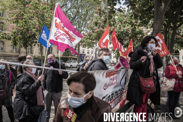 Rassemblement des personnels du secteur des finances publiques