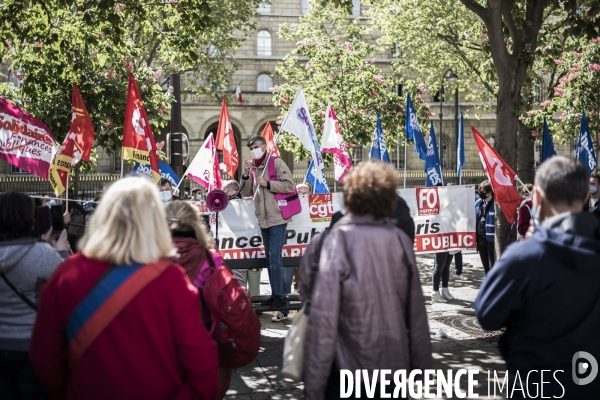 Rassemblement des personnels du secteur des finances publiques