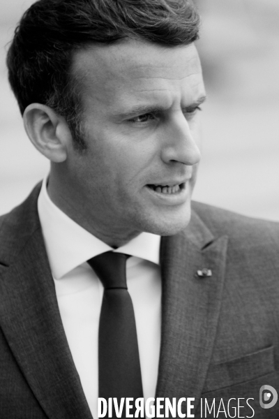 Emmanuel Macron recoit le President argentin