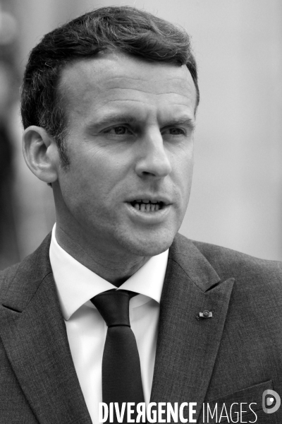 Emmanuel Macron recoit le President argentin