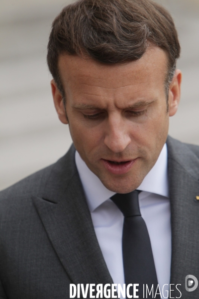 Emmanuel Macron recoit le President argentin