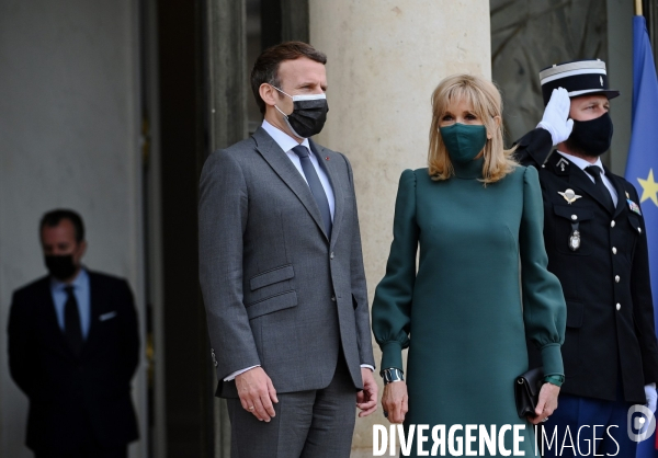 Emmanuel Macron avec Brigitte Macron