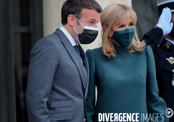 Emmanuel Macron avec Brigitte Macron