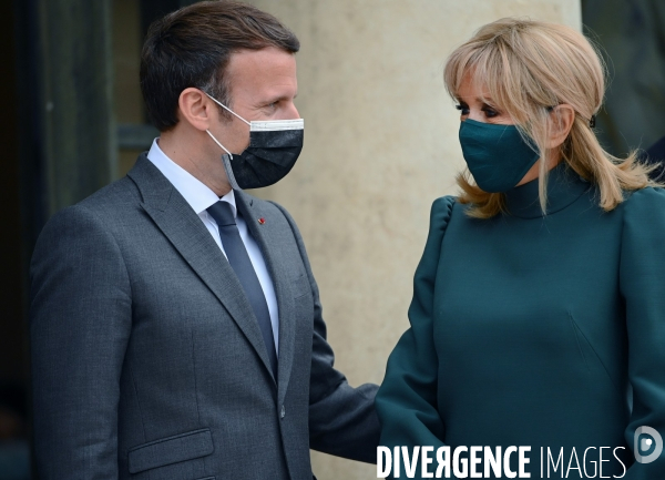 Emmanuel Macron avec Brigitte Macron